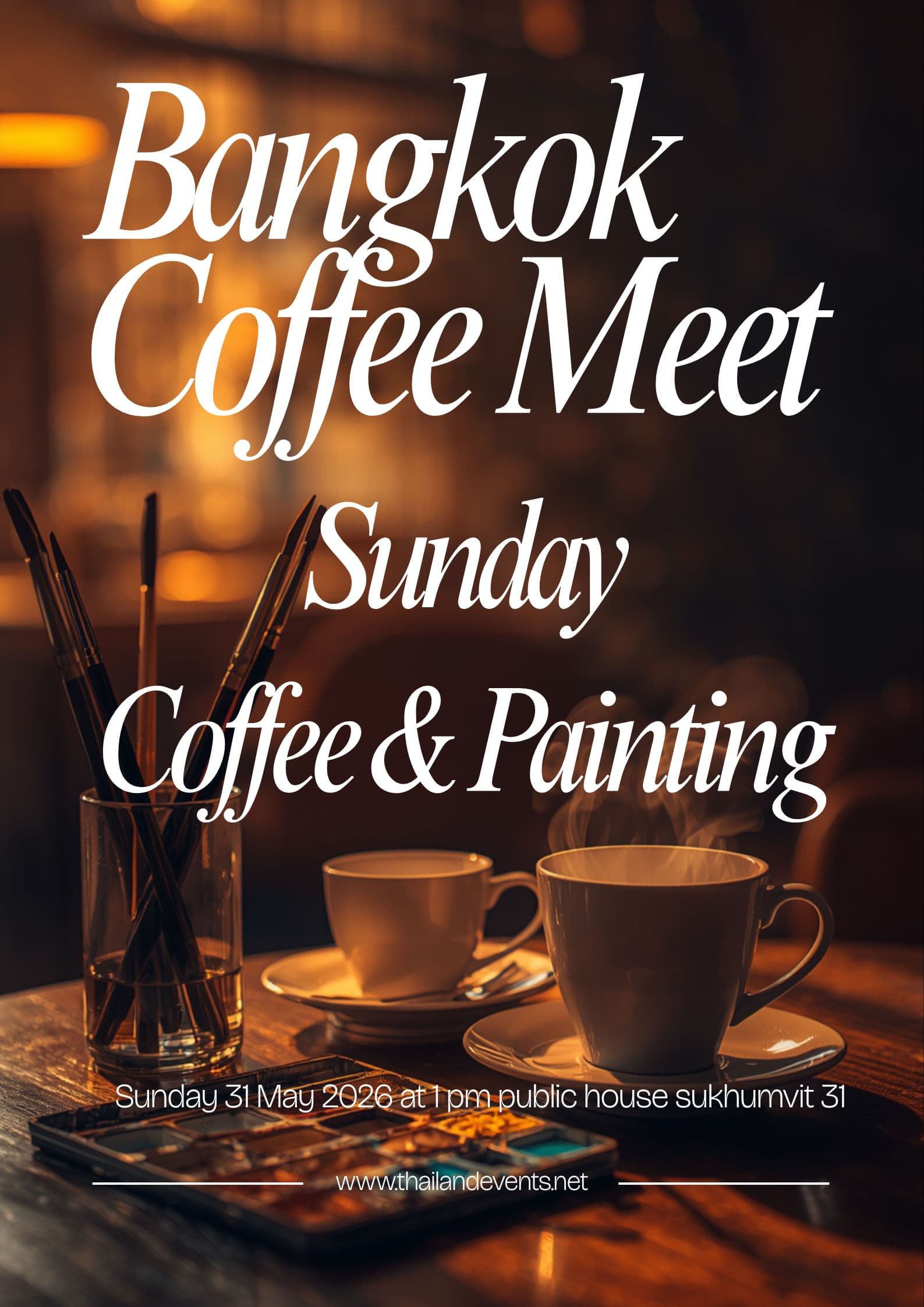 Bangkok coffee meet & painting